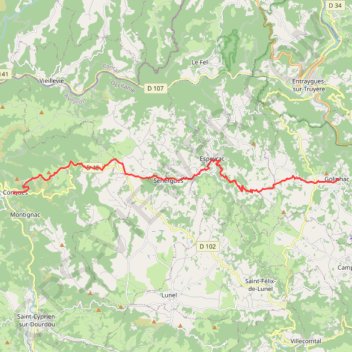 Via Podiensis J10 GPS track, route, trail