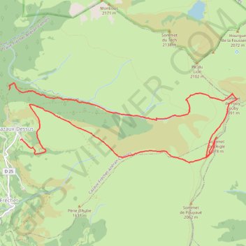 Pouy Louby depuis Cazaux GPS track, route, trail