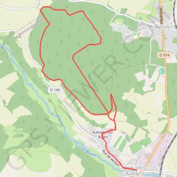 Aubigny GPS track, route, trail