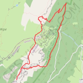 De la Rousse aux Belles Ombres GPS track, route, trail
