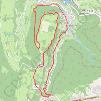 Le Dard, version longue GPS track, route, trail