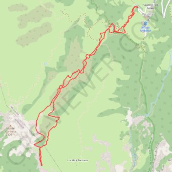Monte Colombo GPS track, route, trail