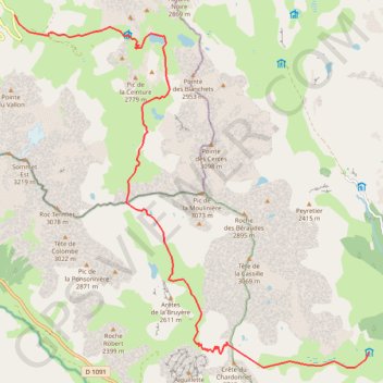Plan lachat ponsonniere chardoney GPS track, route, trail