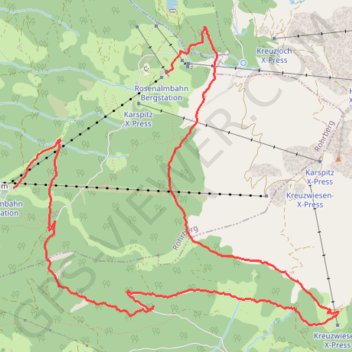 Autriche randonnée au dessus de Rohr GPS track, route, trail