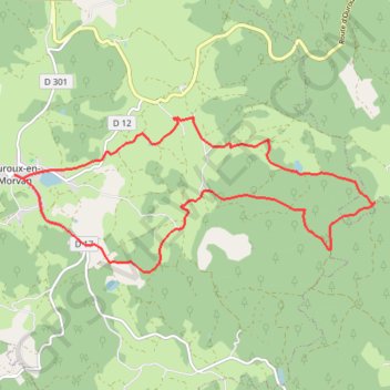 Le maquis Bernard GPS track, route, trail