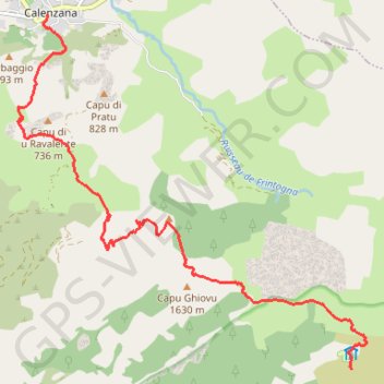 GR® 20 Etape 1 : Calenzana - Orto di u Piubbu GPS track, route, trail