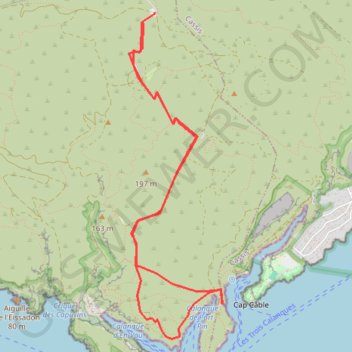 Calanques-refuge du piolet-trou souffleur GPS track, route, trail