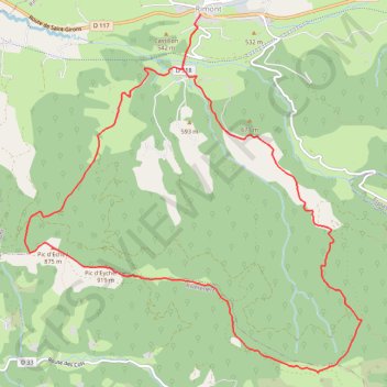 La Coue Rouge GPS track, route, trail