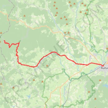 Haut Folin - Autun GPS track, route, trail