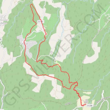 La Chartreuse de Valbonne - Les Croses GPS track, route, trail