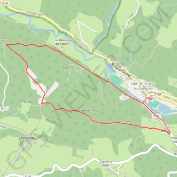 Sentier de Paouêt GPS track, route, trail