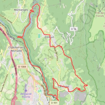 Lancrans Confort Mulaz GPS track, route, trail