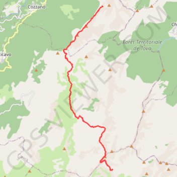 GR20 Asinau - Usciolu GPS track, route, trail