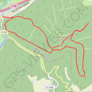 Roche d'Anse GPS track, route, trail