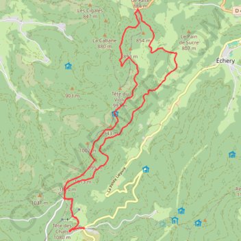 Val d'Argent - Circuit des Abris GPS track, route, trail