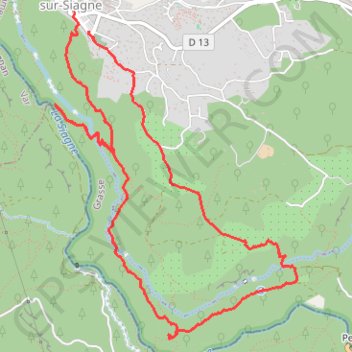 Saint Cézaire GPS track, route, trail