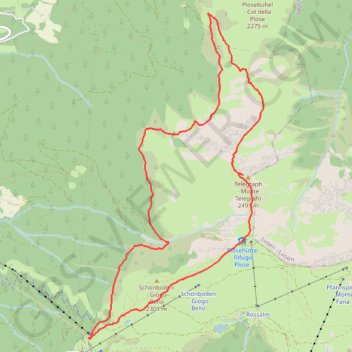 Südtyrol près de Brixen - Plose GPS track, route, trail