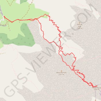 Tête Pelouse : Par la combe de Grand Crêt GPS track, route, trail