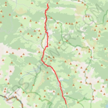 Chemin d'Arles à Compostelle - Sarrance - Urdos GPS track, route, trail