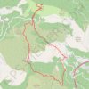 Gorbio cime du baudon GPS track, route, trail