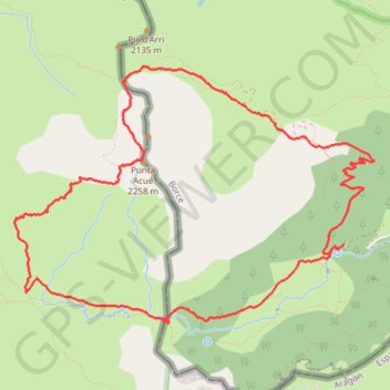 Gabedaille Acue Couecq Espelunguère GPS track, route, trail