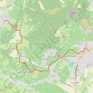 Givry - Saint Denis de Vaux GPS track, route, trail