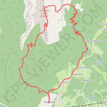 Arête de la Suiffière GPS track, route, trail