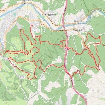 Begoux (Cahors) - Les Igues GPS track, route, trail
