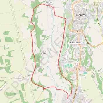 Brevoines GPS track, route, trail