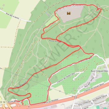 Le fort du mont Vaudois GPS track, route, trail