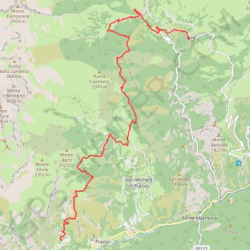 Val Maira - Chambeyron J3 - Ussolo - Elva GPS track, route, trail