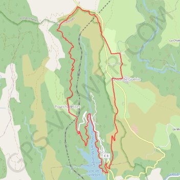 De la Garde-Guérin vers le Lac de Villefort GPS track, route, trail
