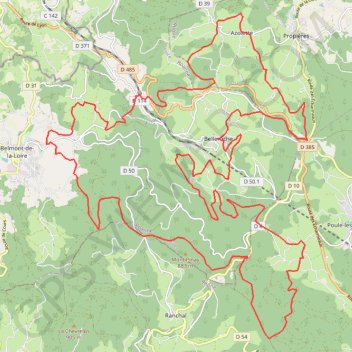 Rando des Grands Bois - Belleroche GPS track, route, trail
