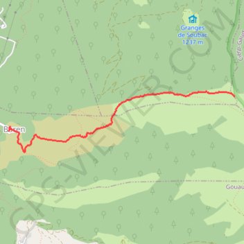 Mail de la Pique GPS track, route, trail