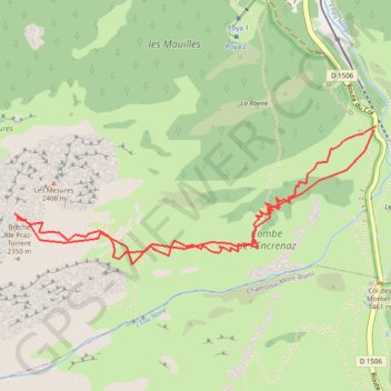 Aiguille de Praz Torrent GPS track, route, trail