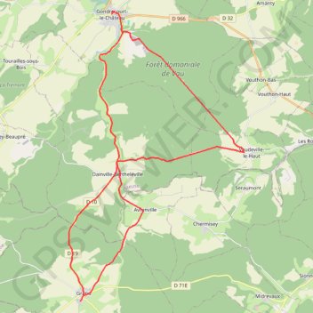 Escapade antique - Gondrecourt-le-Château GPS track, route, trail