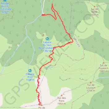 Pic de Paumaude GPS track, route, trail