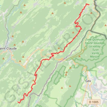GTJ de Prémanon à Bellecombe GPS track, route, trail