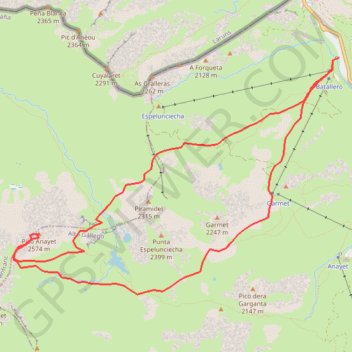 Pico de Anayet GPS track, route, trail