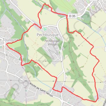 Vieille-Toulouse - Pechbusque GPS track, route, trail