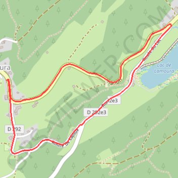 Lac de Lamoura GPS track, route, trail
