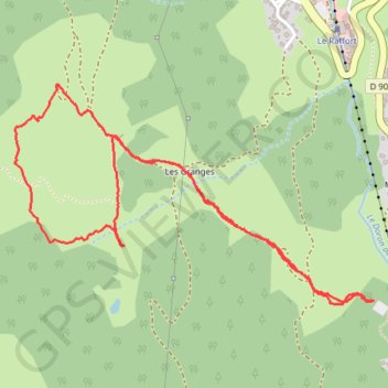 Creux de la Stetta GPS track, route, trail