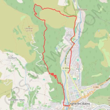 Caguerenard et la Baisse de Blanchard GPS track, route, trail