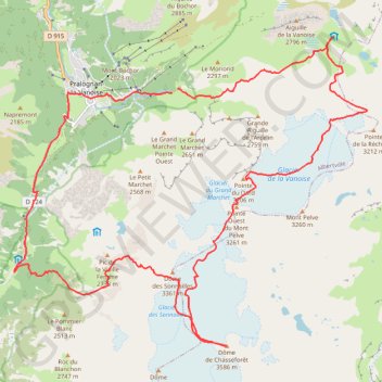 Dômes de la Vanoise GPS track, route, trail