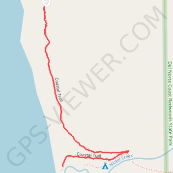 Coastal Trail GPS track, route, trail