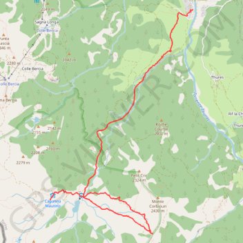 Ref Mautino - Col bégino - Bousson GPS track, route, trail