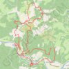 Bouziès-Cabrerets-Saint Cirq Lapopie-Bouziès GPS track, route, trail