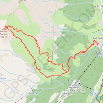 Tête de la Combaz (74 Les Contamines) GPS track, route, trail