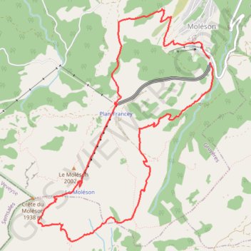 Tour autour du Moléson GPS track, route, trail
