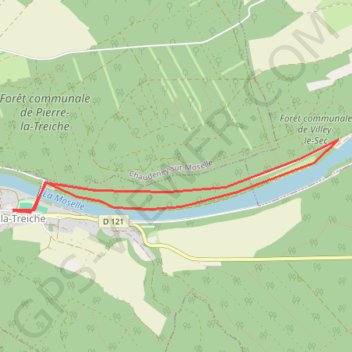 Sainte-Reine - Pierre-la-Treiche GPS track, route, trail